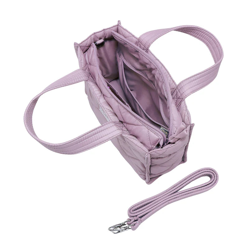 Bolso cuadrado acolchado con correa desmontable NaRaYa (repelente al agua)