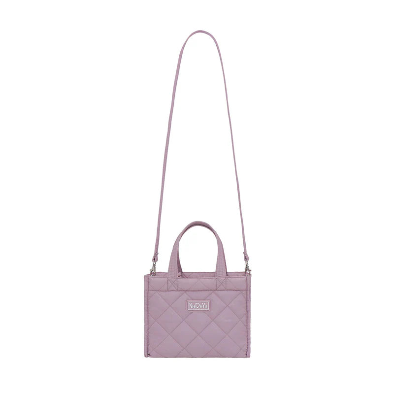Bolso cuadrado acolchado con correa desmontable NaRaYa (repelente al agua)