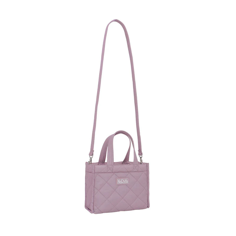 Bolso cuadrado acolchado con correa desmontable NaRaYa (repelente al agua)