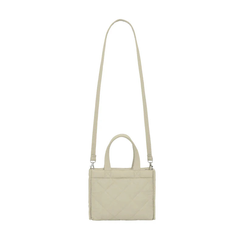Bolso cuadrado acolchado con correa desmontable NaRaYa (repelente al agua)